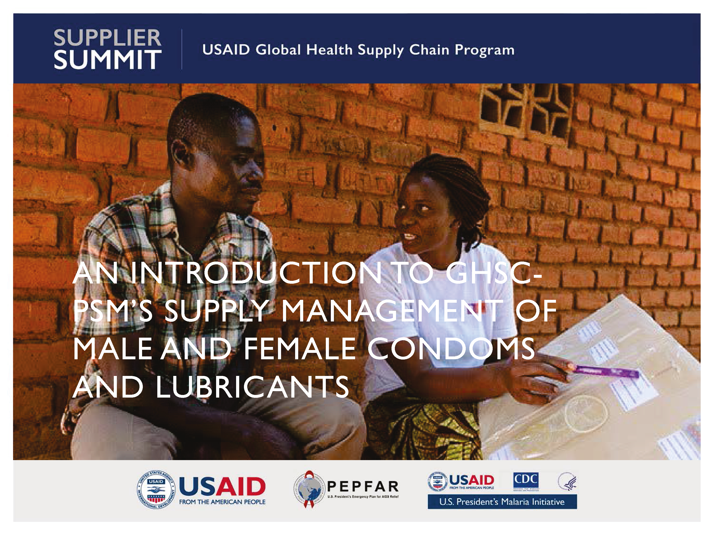 Cover Introduction to Supply Management of Condoms and Lubricants 