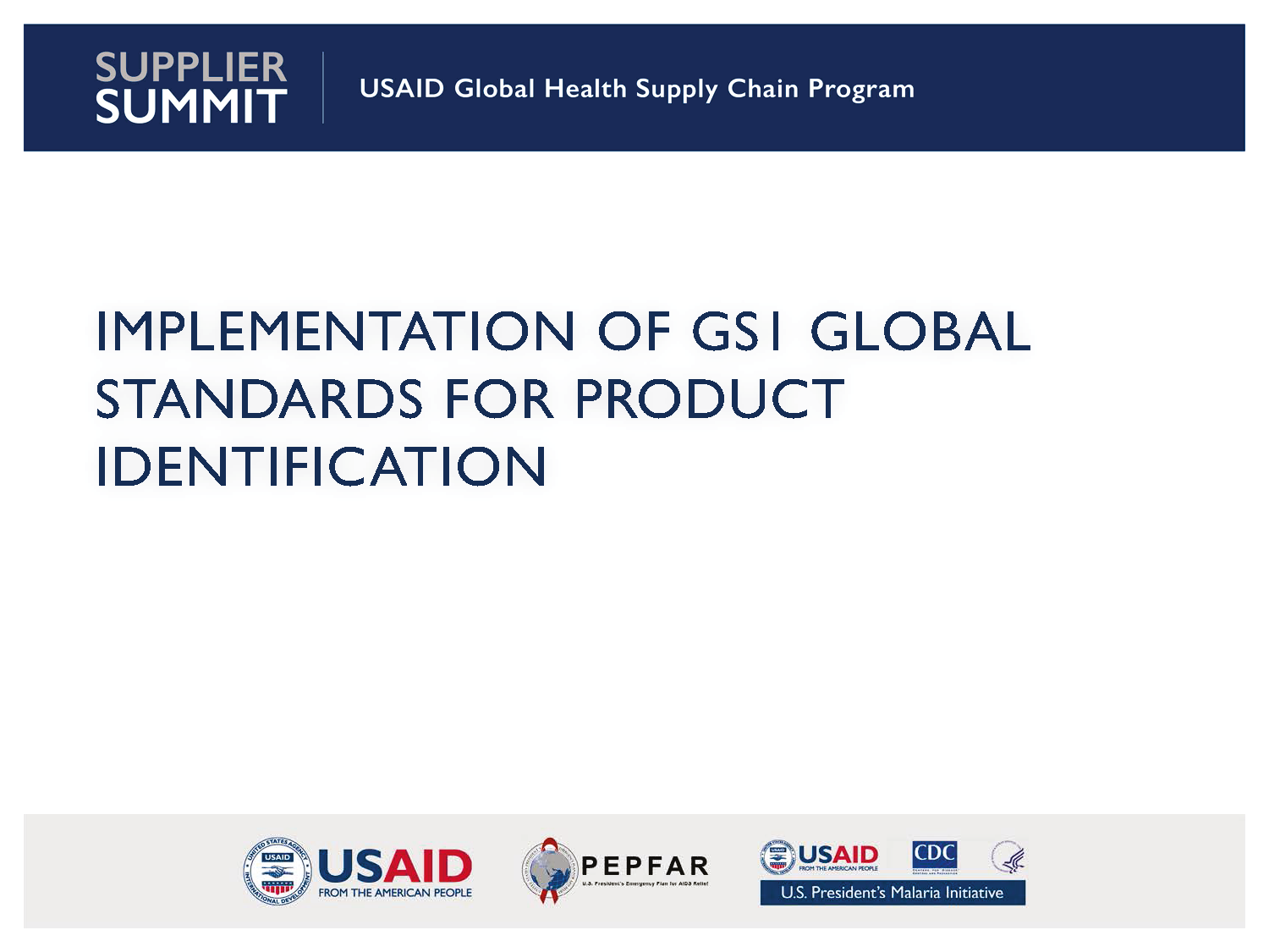 Cover GS1 Global Standards for Product Identification