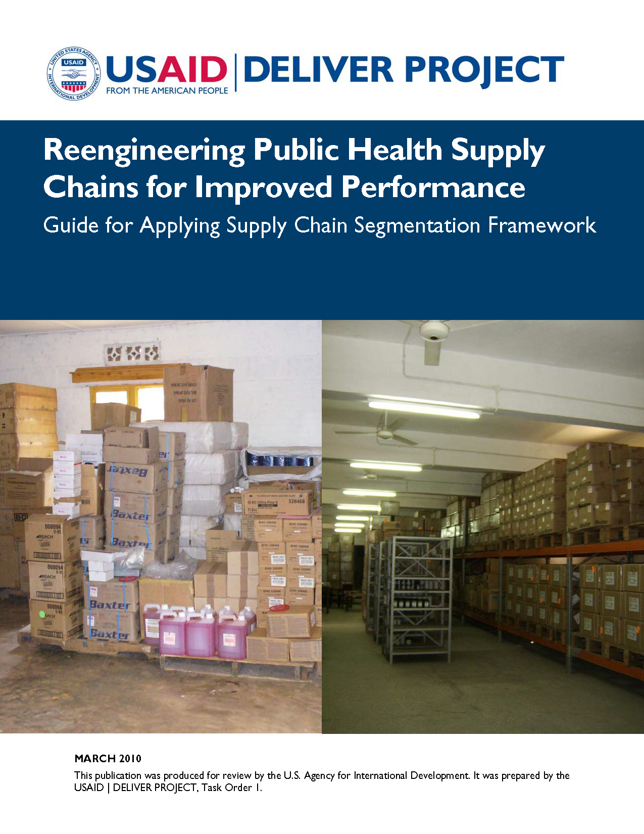 Cover Reengineering Public Health Supply Chains for Improved Performance