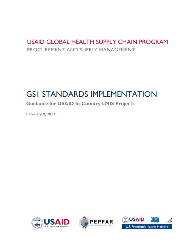 Cover of USAID Incountry LMIS Project Guidance