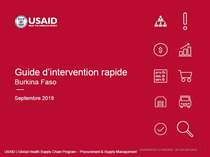 Cover image of the Burkina Faso rapid intervention guide