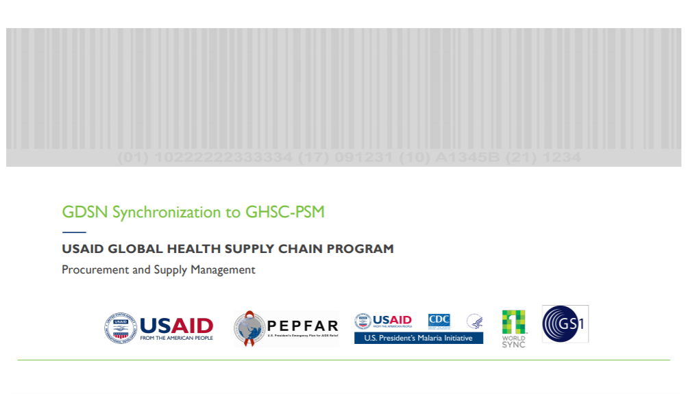 GDSN Synchronization to GHSC-PSM