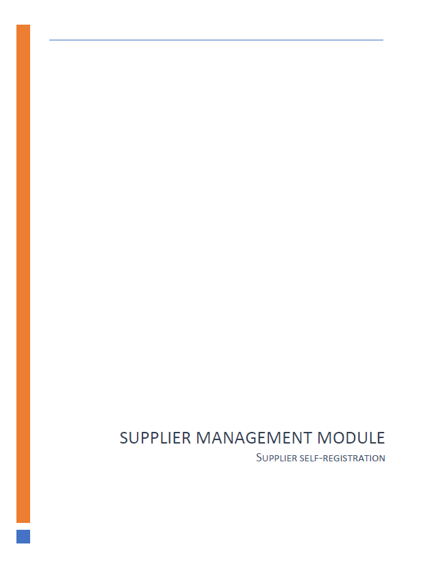 Supplier Management Module Cover Image