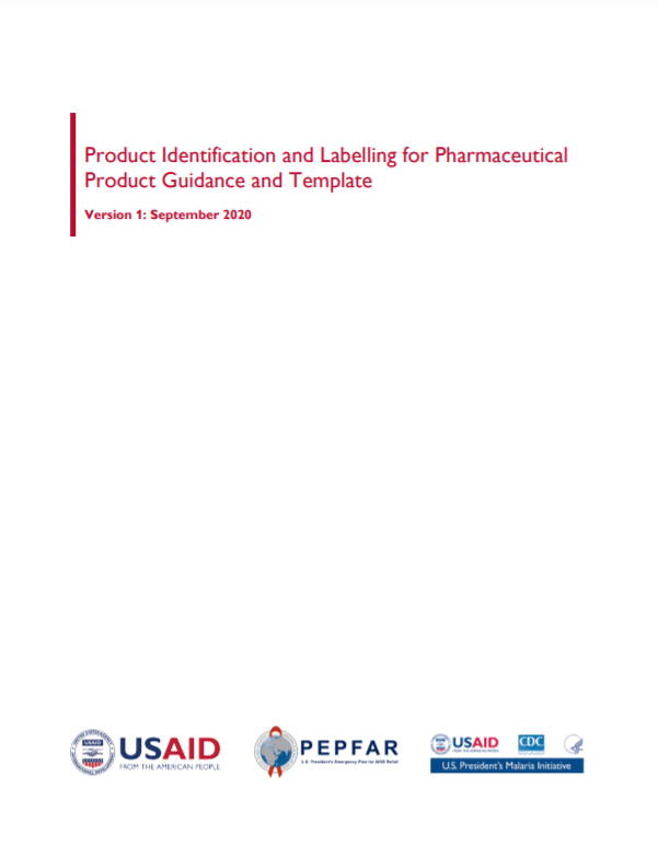 Guidance and Template for Product Identification and Labelling for Pharmaceutical Products Cover Image