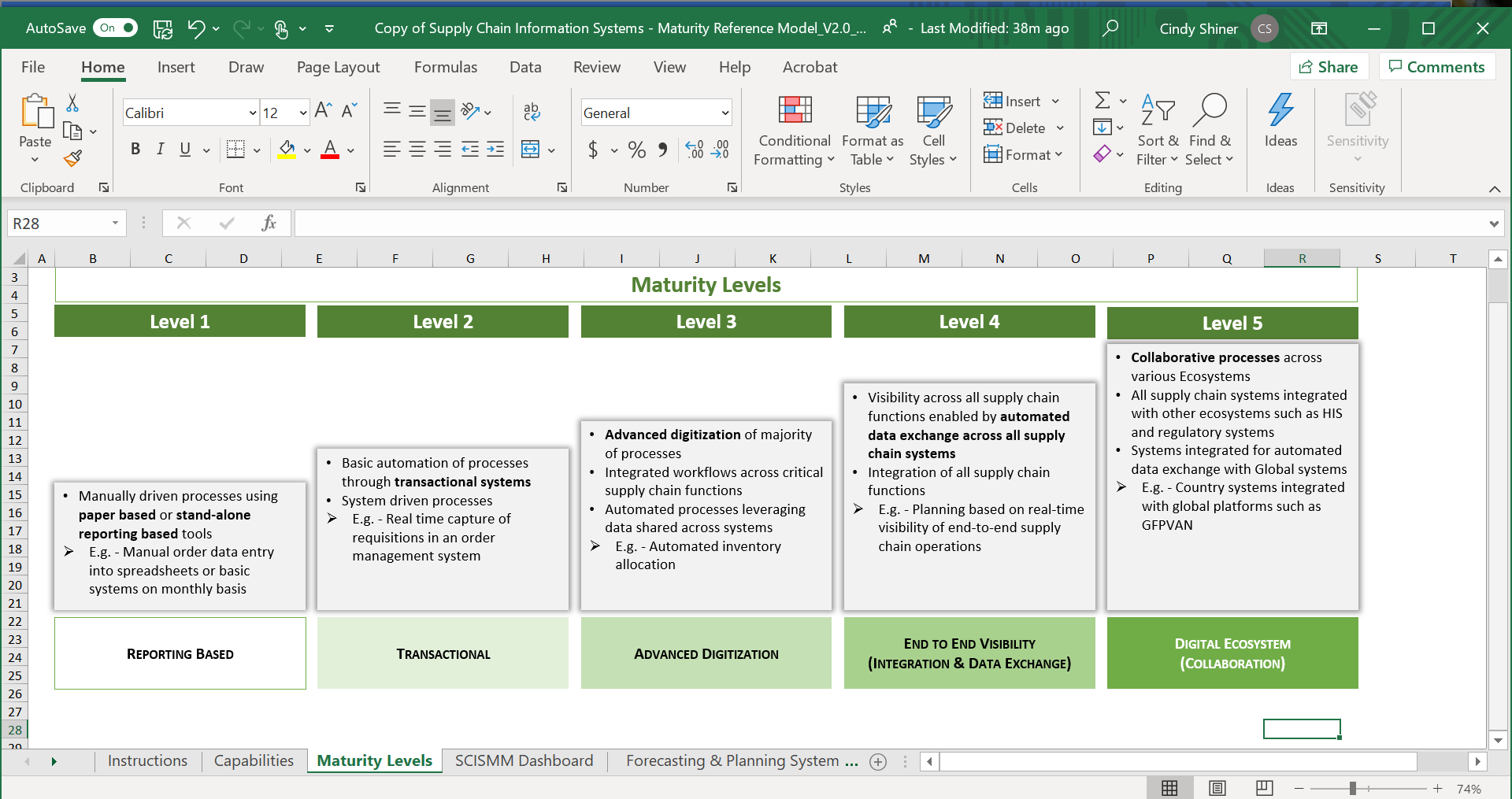 Supply chain maturity