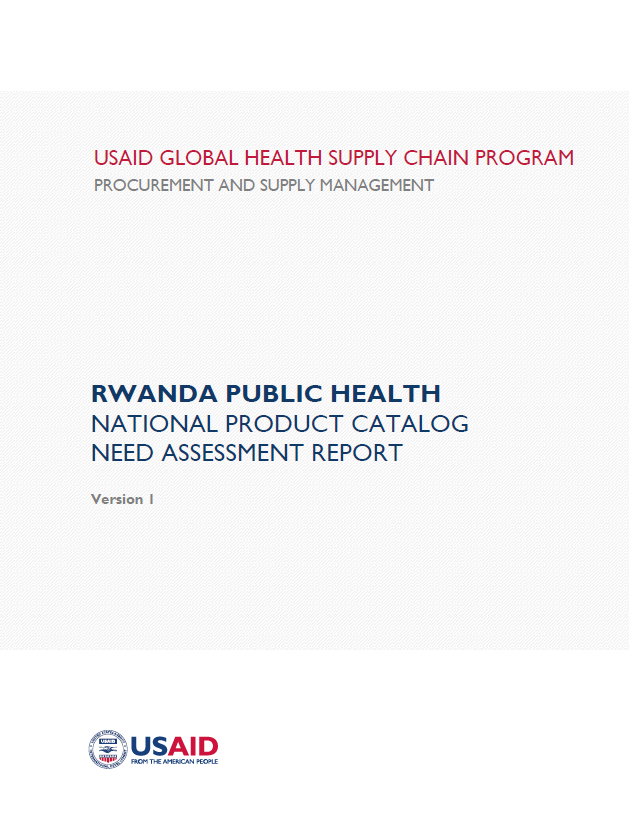 Rwanda NPC Needs Assessment Report Cover Image