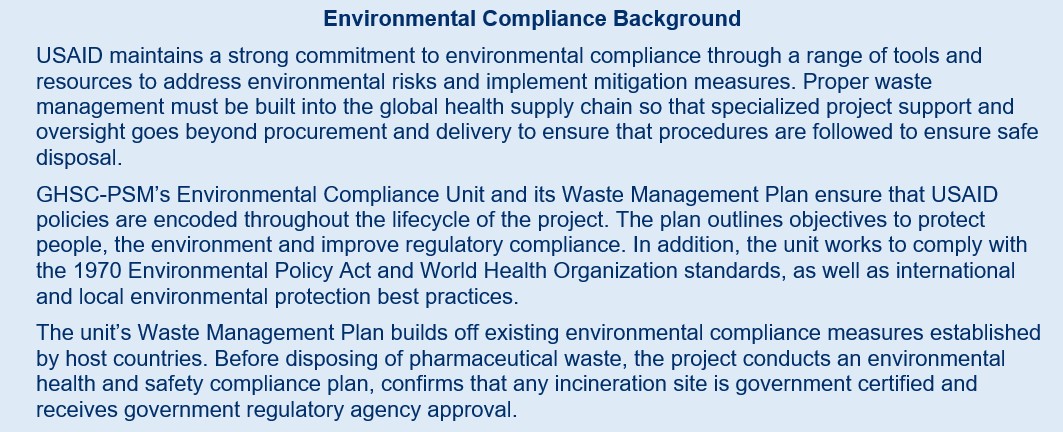 environmental compliance background text box