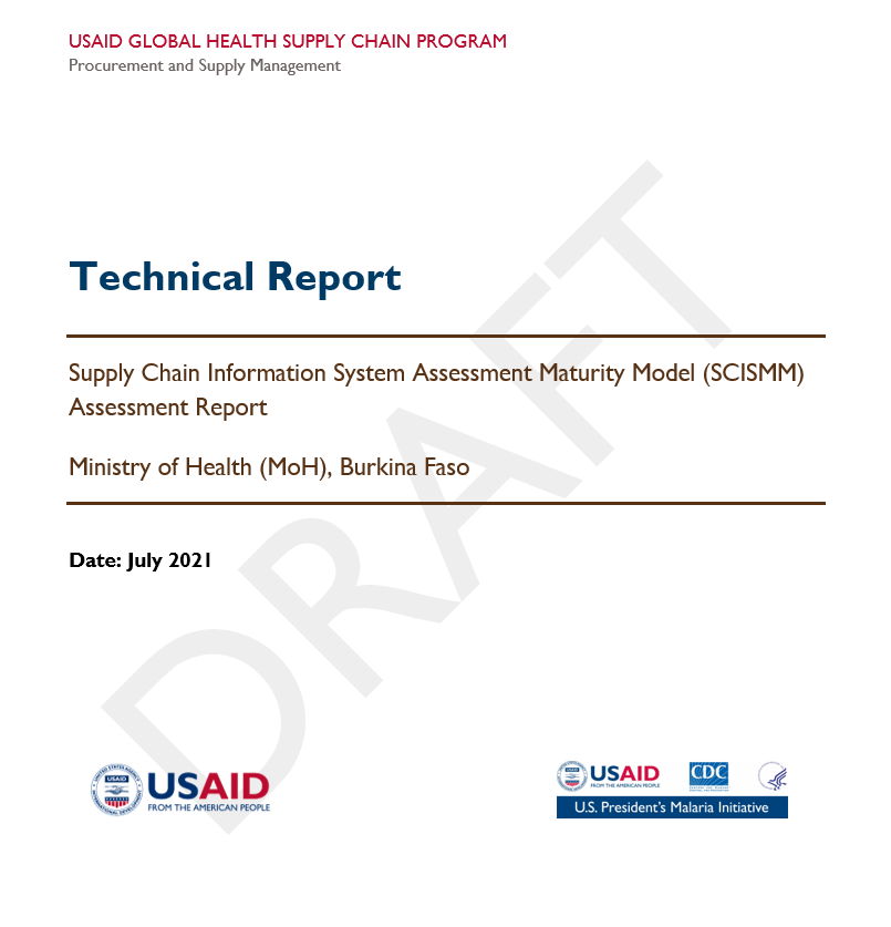 Cover of the Burkina Faso SCISMM Assessment Report