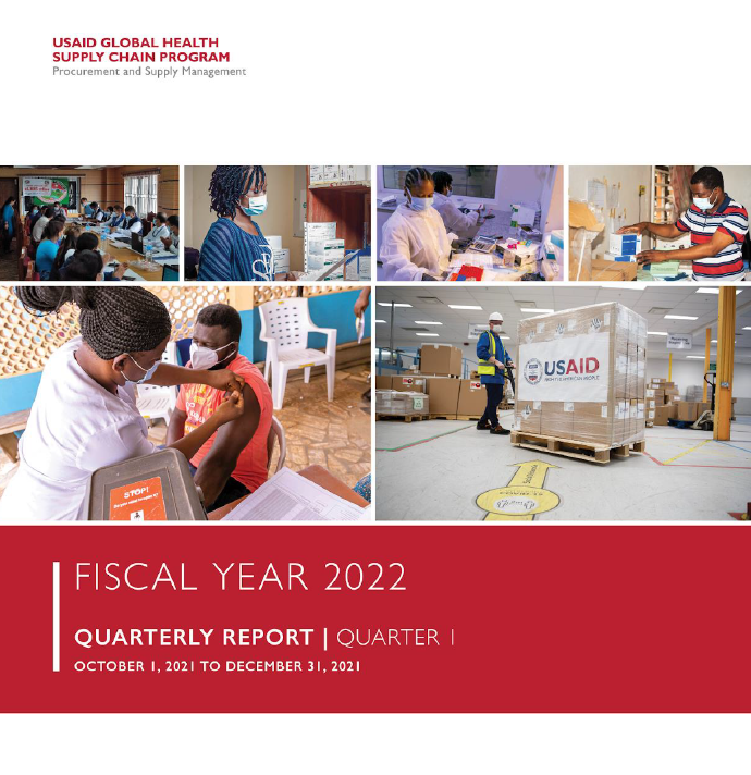 Cover of GHSC-PSM FY22 Q1 Report