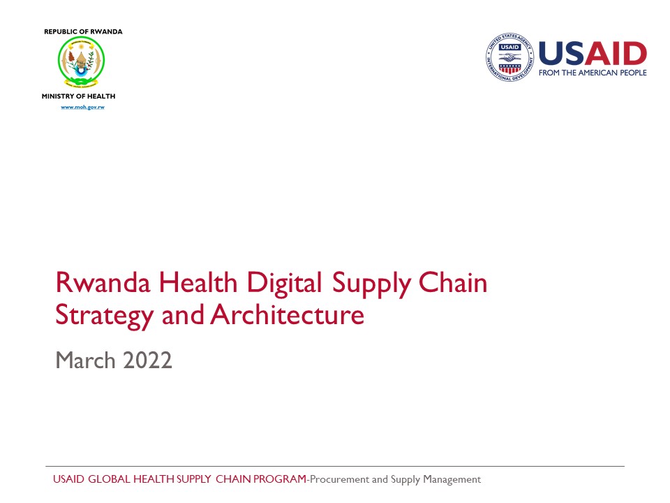 Cover of Rwanda DSC SA presentation