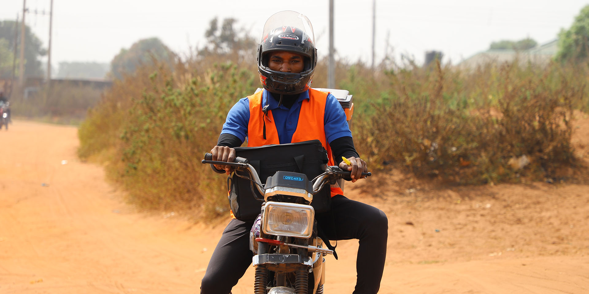 Christopher supports the transportation of viral load sample from remote communities to Lab for analysis