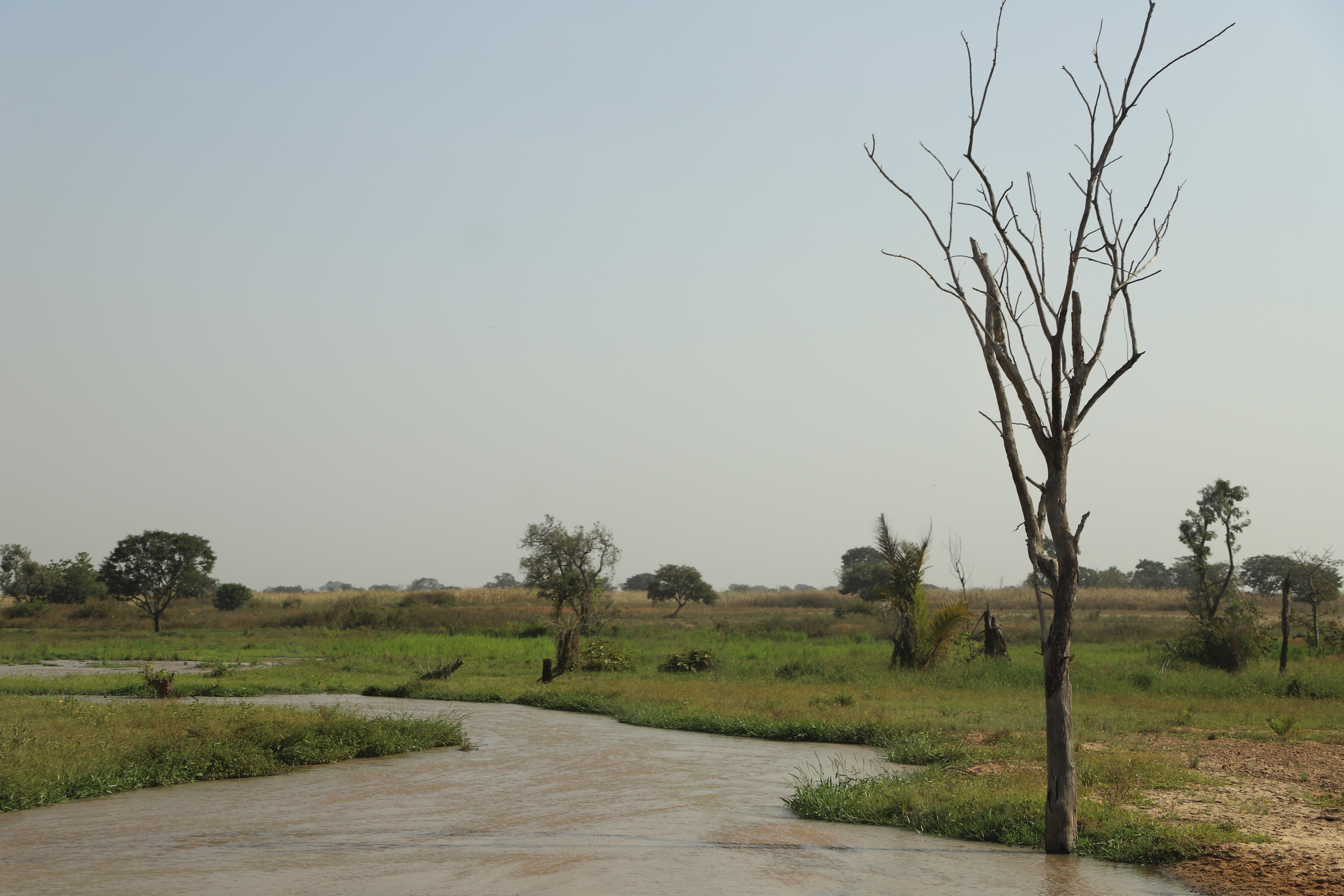 Portion of the Liafigi-Ilorin road gets flooded during the raining season.