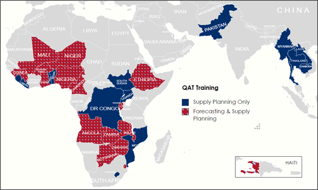 Countries Trained to Use QAT