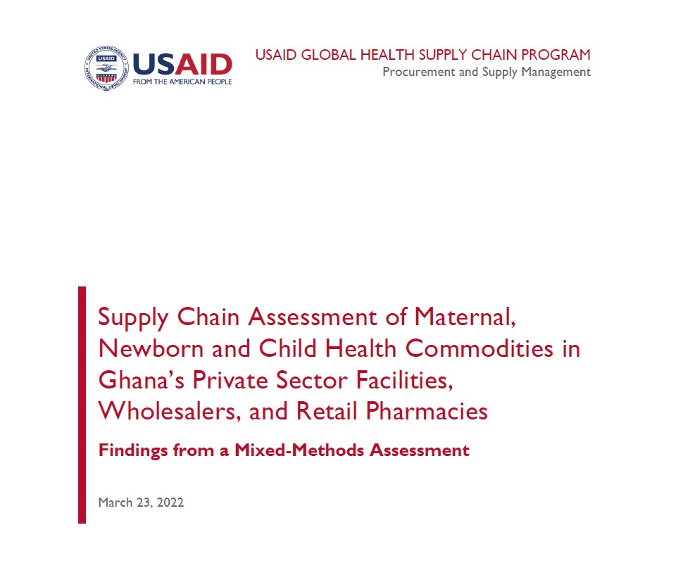 Ghana Private Sector Supply Chain Assessment Cover