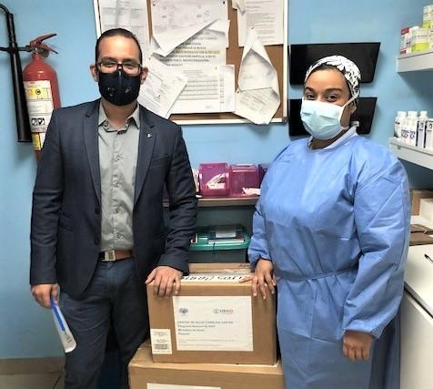 Delivering PPE to combat COVID in Panama